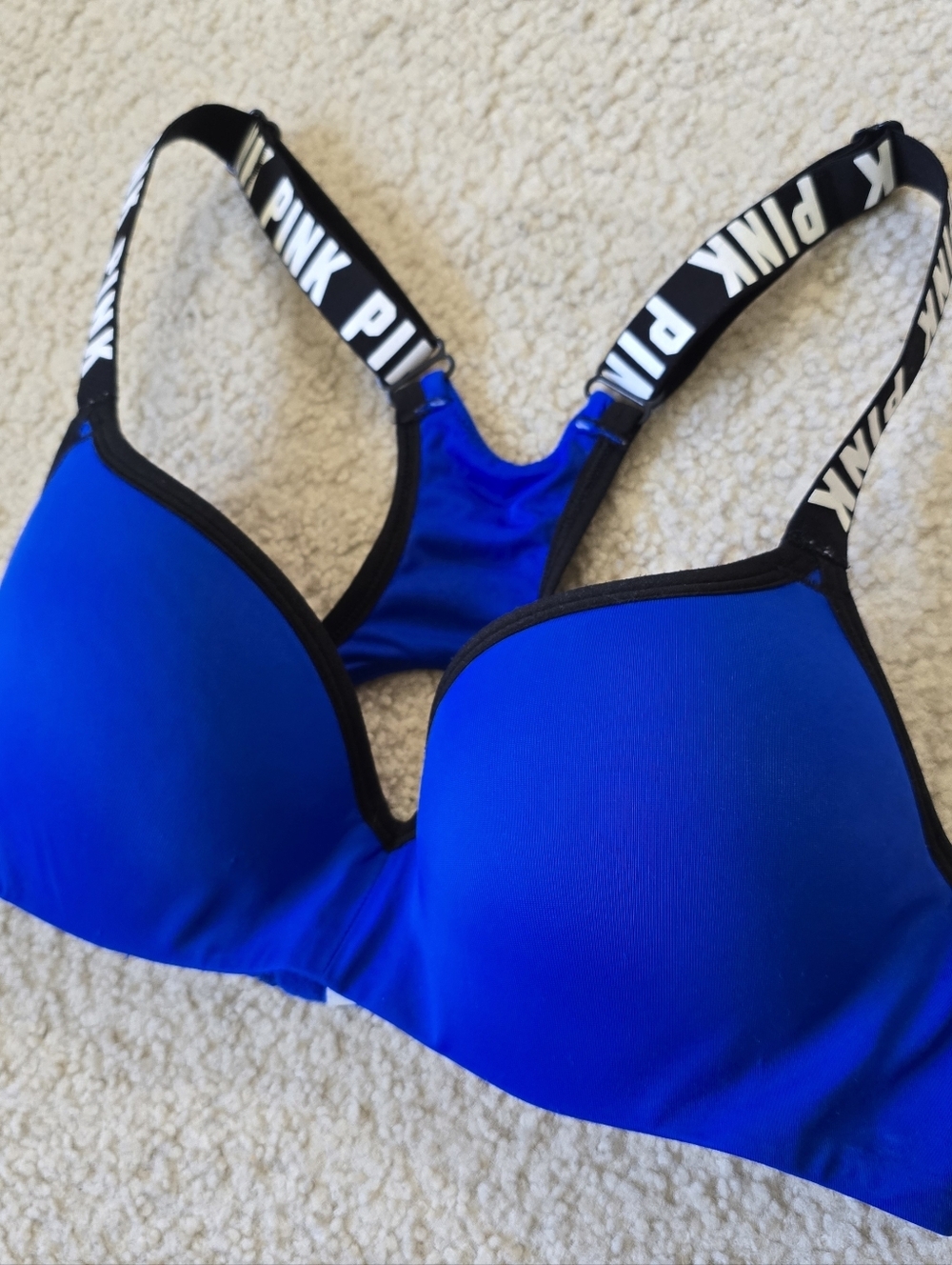 Love Pink Victorias Secret Pushup Bra In Size Small B Cup Adjustable Back - Picture 1 of 6